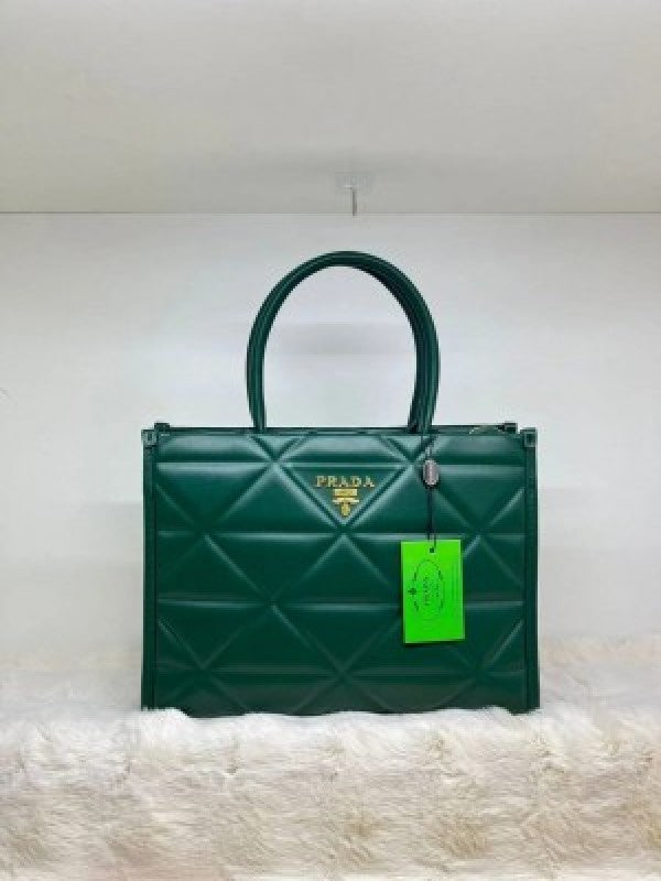 Praada leather symbole tote bag with dust cover & dust bag