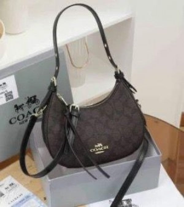Coaach kleo hobo bag in signature canvas bag with box
