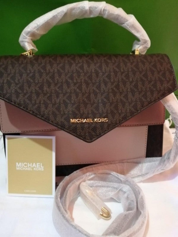 Miichael Korrs Ludlow Signature Leather Satchel Bag with box