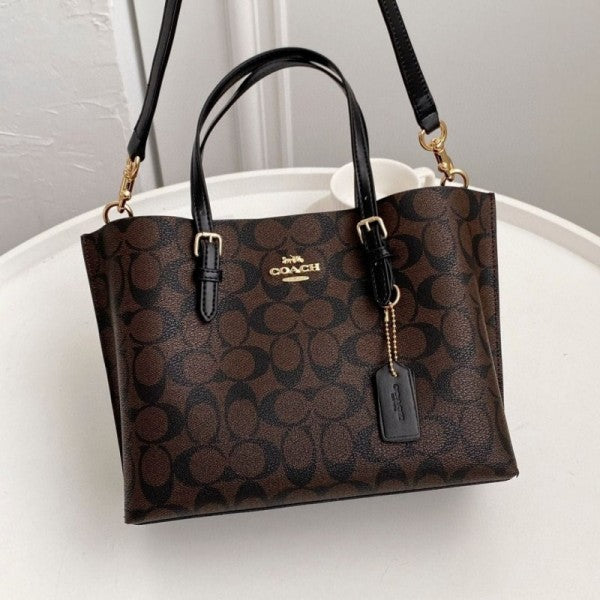Coaach Mollie Leather Tote Bag With Dust Bag & Shoulder Strap