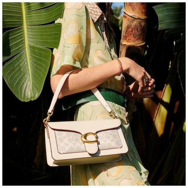 Coaach Tabby Shoulder Bag With Signature Canvas