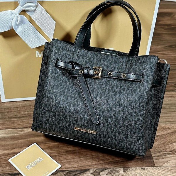 MIICHAEL KORS MIRROR EMILIA LOGO MINI TOTE BAG WITHOUTBOX