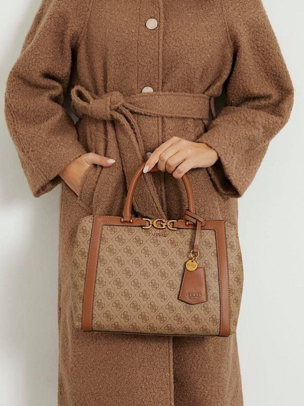 Guess deauville pearl canvas tote bag