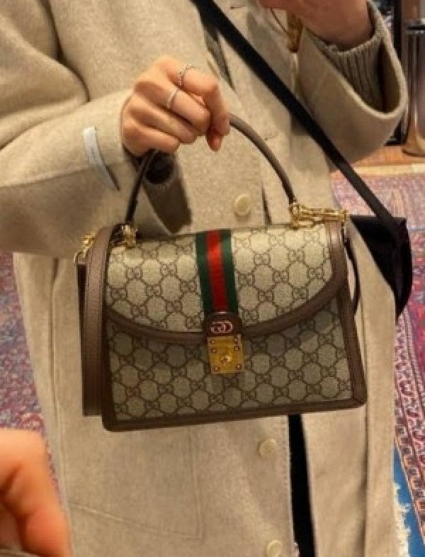 Gucci ophidia gg supreme top handel bag with Folding-box bigsize