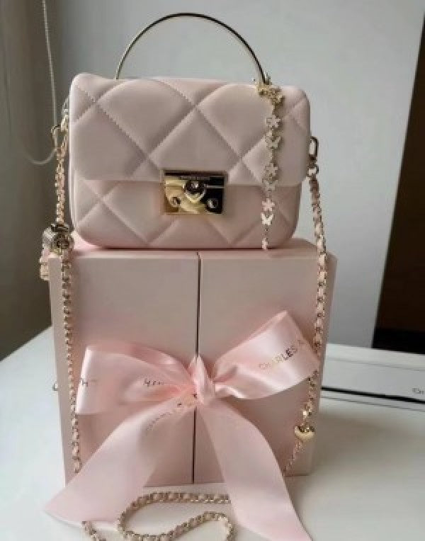 CHARLES & KEITH HOBO BAG WITH OG BOX (PINK)