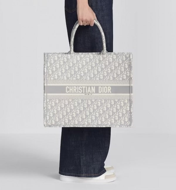 Christian Dior book tote bag premium quality with scarf&og box