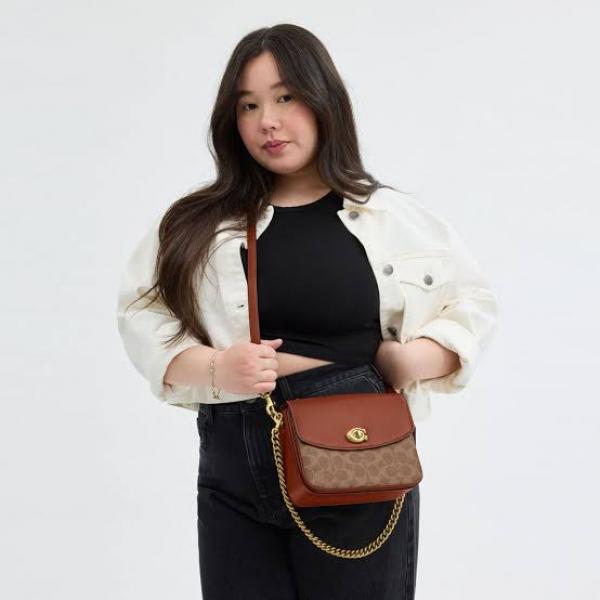 Coach marlie bag with box and carry bag