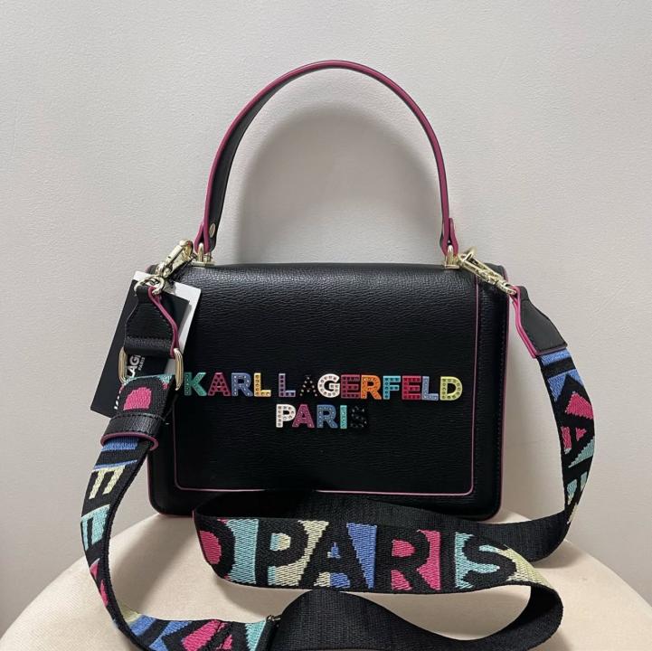 KARL LAGERFELD KSkuare Embossed Tote Bag With OG Box & Dust Bag