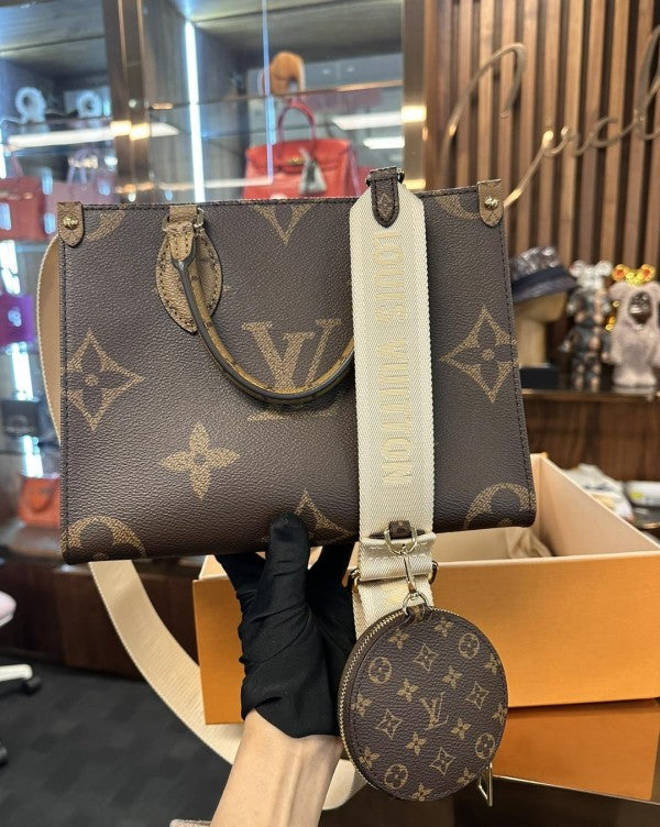 Louiis Vuitton Onthego Pm With Og Box And Dust Bag Including Carry Bag