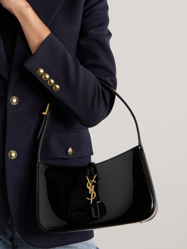 Saiint Laurrent patent hobo bag glossy with og box