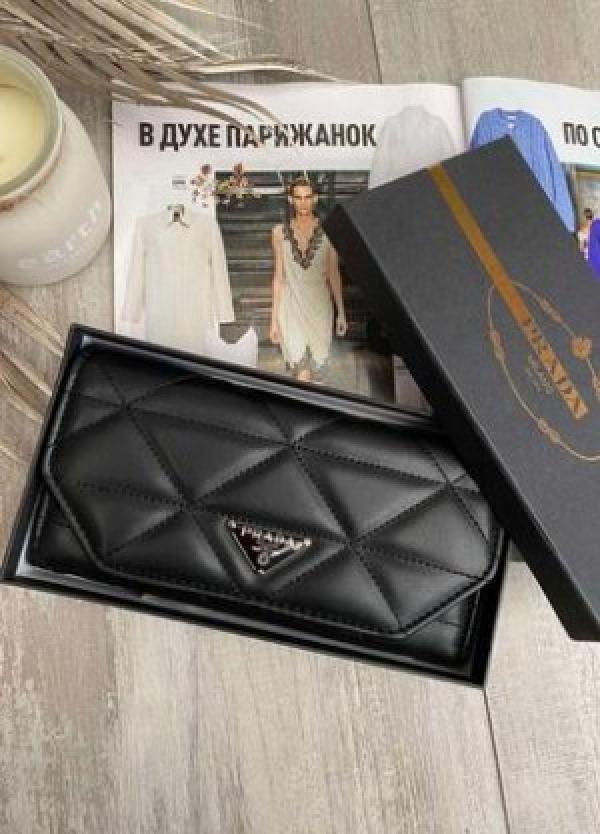 Prada long wallet premium quality with box