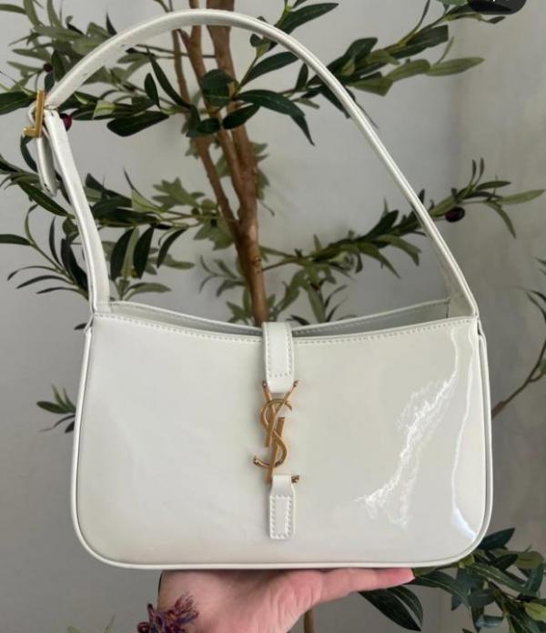 Saiint Laurrent patent hobo bag glossy with og box