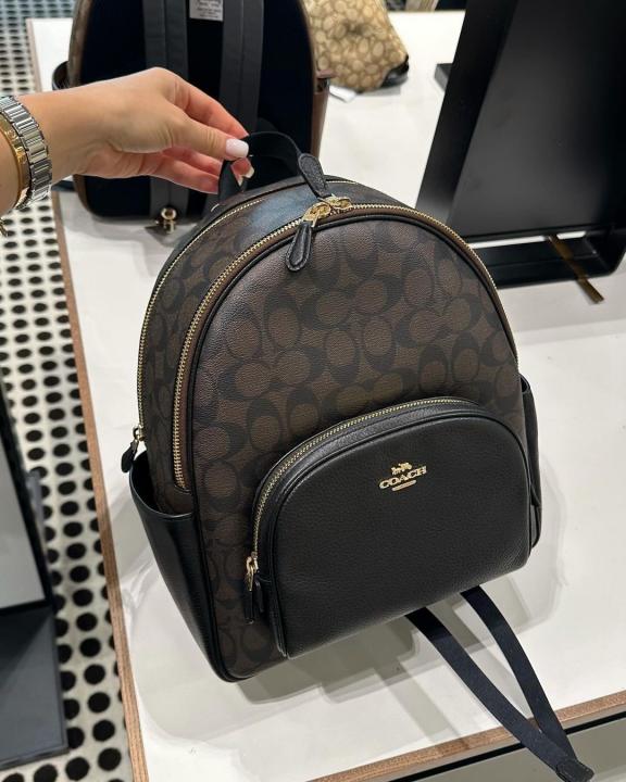 Coach backpack with dust cover premium quality