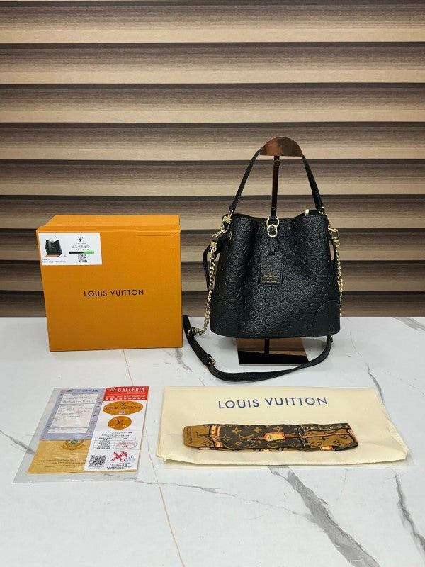 Louis vuitton Bucket Sling Bag With Box Dust Bag Sling Belt