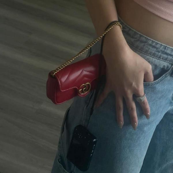 Gucci marmont mini sling bag premium quality with og box