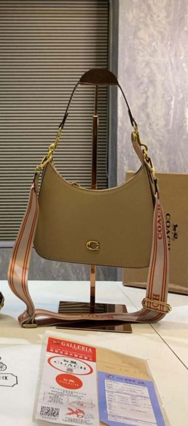 Coach Signature Crossbody Hobo Premium Quality Bag With OG Box & Dust Bag Shoulder Strap