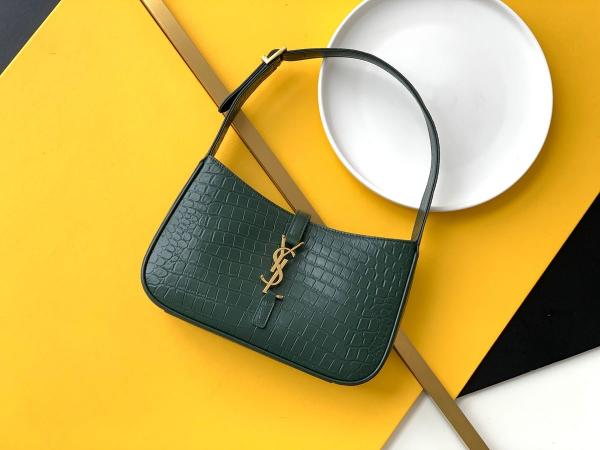 YSL BLACK PREMIUM LEATHER HAND BAG WITH OG BOX