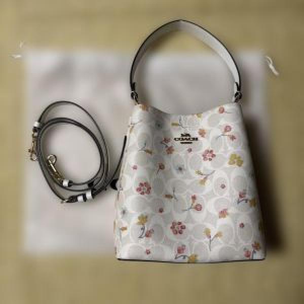 Coach floral bucket with box premium quality with box