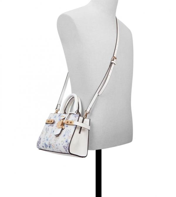 Aldo Lisbon Womens White Satchel with box