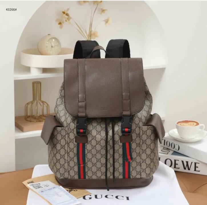 Gucci Hudson Backpack In Blocked Signature Canvas