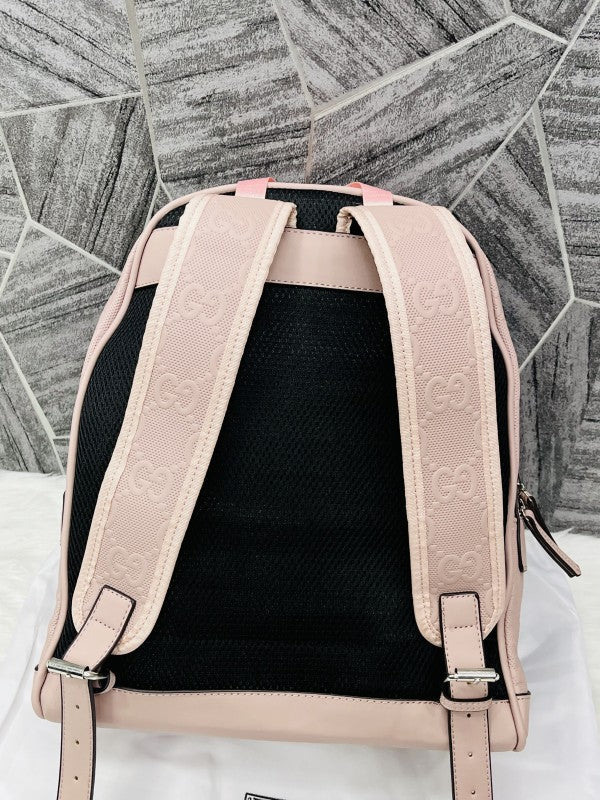 Guccii Emboss Backpack With DustCover