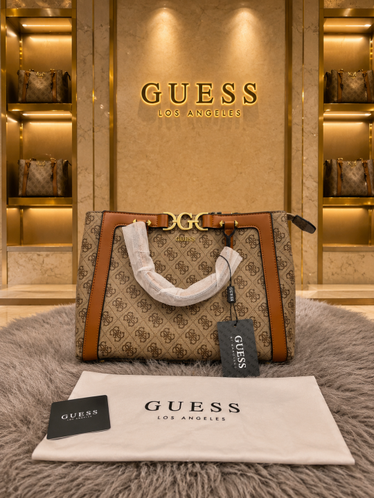 Guess deauville pearl canvas tote bag