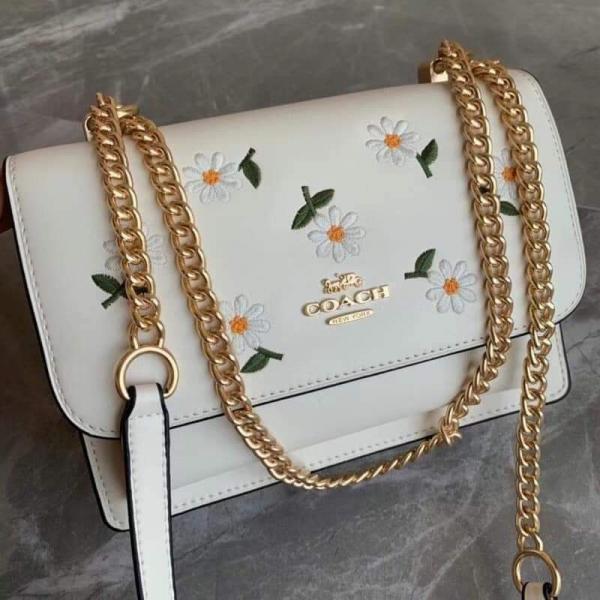 Coacch Klare flower Crossbody In Signature Bag With OG Box & Dust Bag