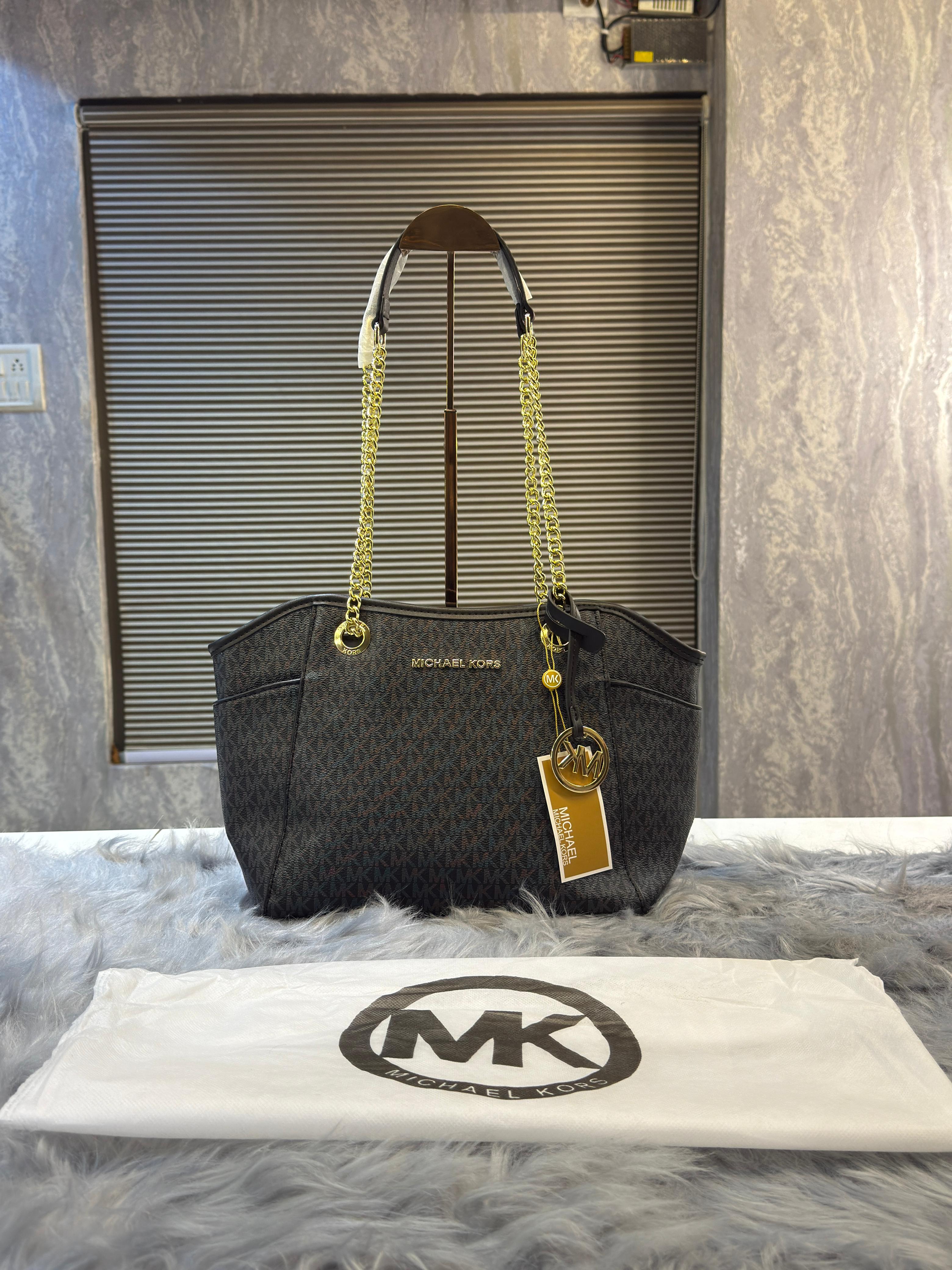 Miichael Korrs Jet Set Travel Chain Shoulder Tote Bag Witch Dust Bag