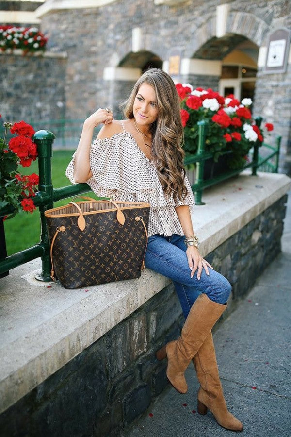 LOUIIS VUTTION NEVERFULL chex PATTERN PREMIUM QUALITY WITH OG BOX