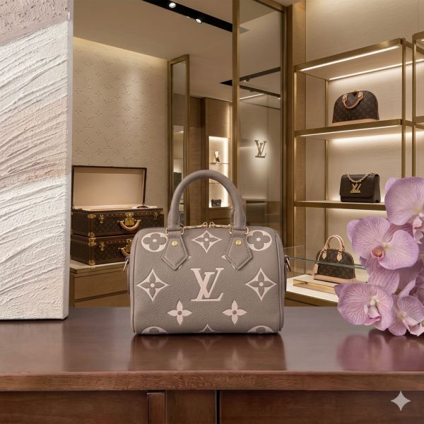 Louiis vuitton speedy bag with doublebox carrybag