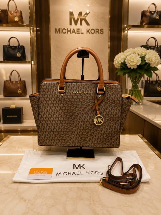 Miichael Kors Sienna Medium Satchel Bag With DustCover