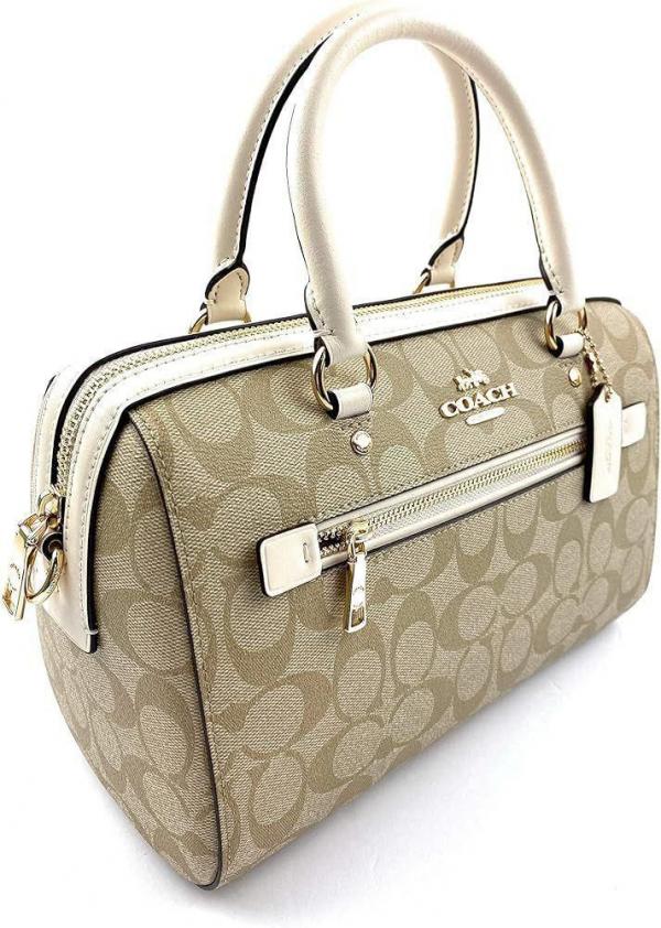 Coaach Rowan Satchel Signature Canvas Crossbody Bag with box premium quality