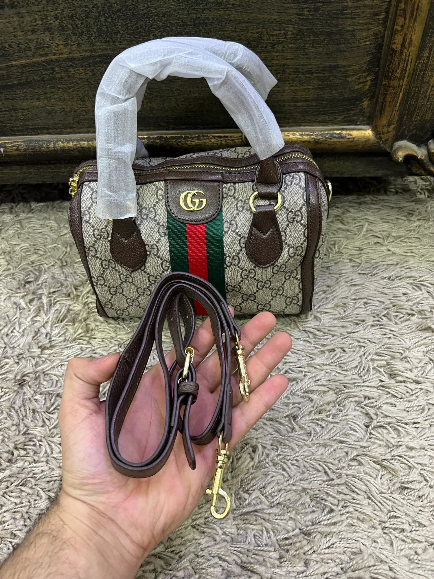 Gucci ophidia speedy with dust cover