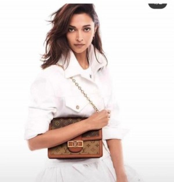 Louis Vuitton Brown Dauphine MM Women Handbag