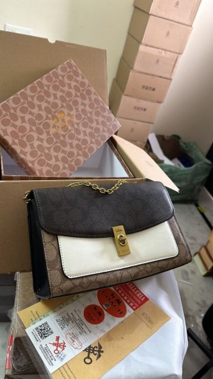 Coaach Clane crossbody signature canvas bag with og box