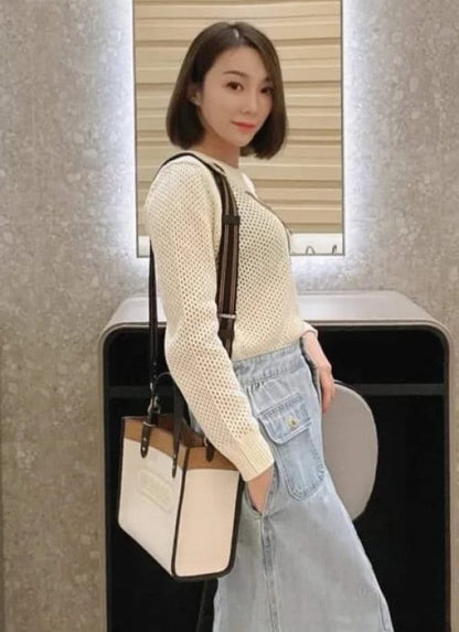 Coach field tote bag with og folding box