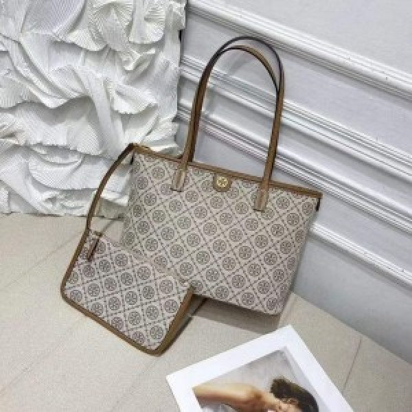 Tory Burch T Monogram Tote With &amp; Dust Bag &amp; Extra