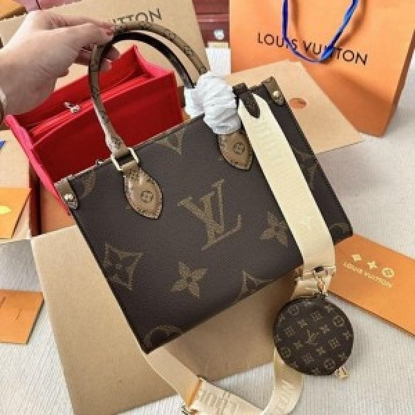 Louis Vuitton LV On The Go PM Premium Quality With OG Double Magnetic Box &amp; Dust Bag Coin Pouch