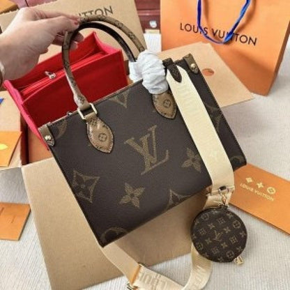 Louis Vuitton LV On The Go PM Premium Quality With OG Double Magnetic Box &amp; Dust Bag Coin Pouch