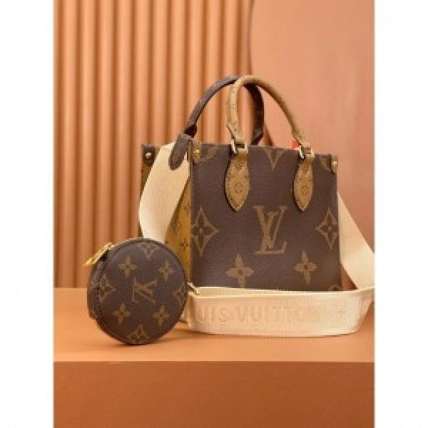 Louis Vuitton LV On The Go PM Premium Quality With OG Double Magnetic Box &amp; Dust Bag Coin Pouch
