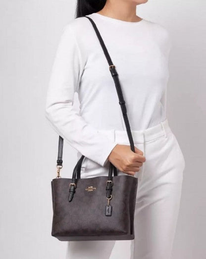 Coaach Mollie Leather Tote Bag With Dust Bag &amp; Shoulder Strap