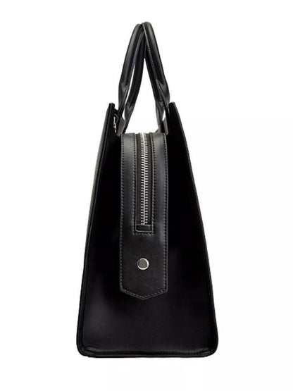 KARL LAGERFELD LEATHER STRUCTURED HANDHELDBAG