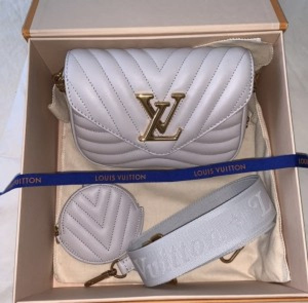 Louiis Vuttiion Multi Pochette Wave With Box &amp; Dust Bag Pouch Sling Belt Sling Chain