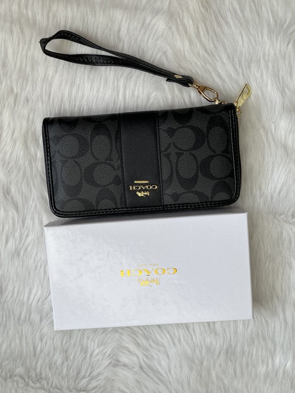 Coach 82 blk Wallet With Original Box
