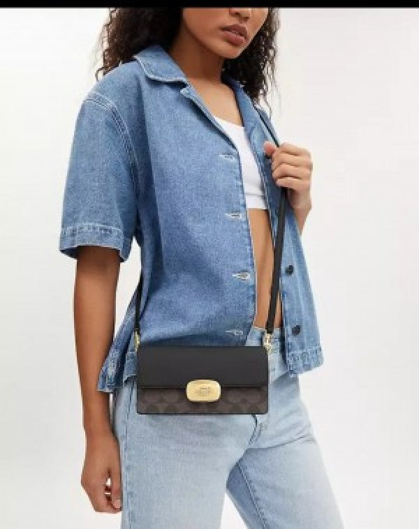 Coach White Eliza Sling With original Box