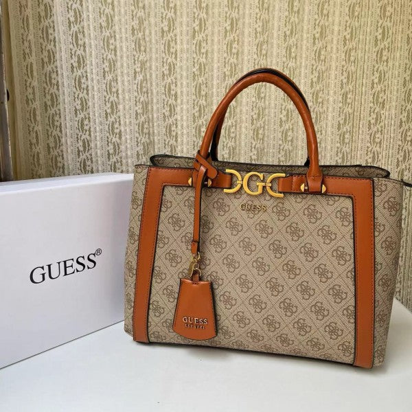 Guess deauville pearl canvas tote bag