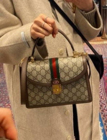 Gucci ophidia gg supreme top handel bag with Folding-box bigsize