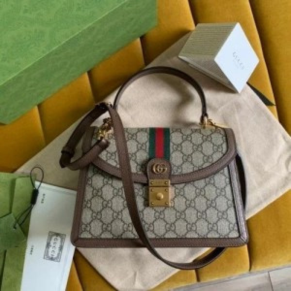 Gucci ophidia gg supreme top handel bag with Folding-box bigsize