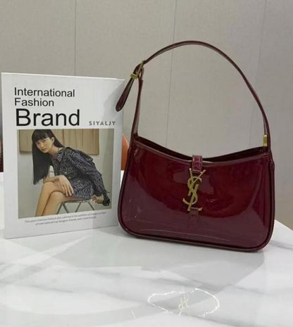 Saiint Laurrent patent hobo bag glossy with og box