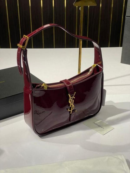 Saiint Laurrent patent hobo bag glossy with og box